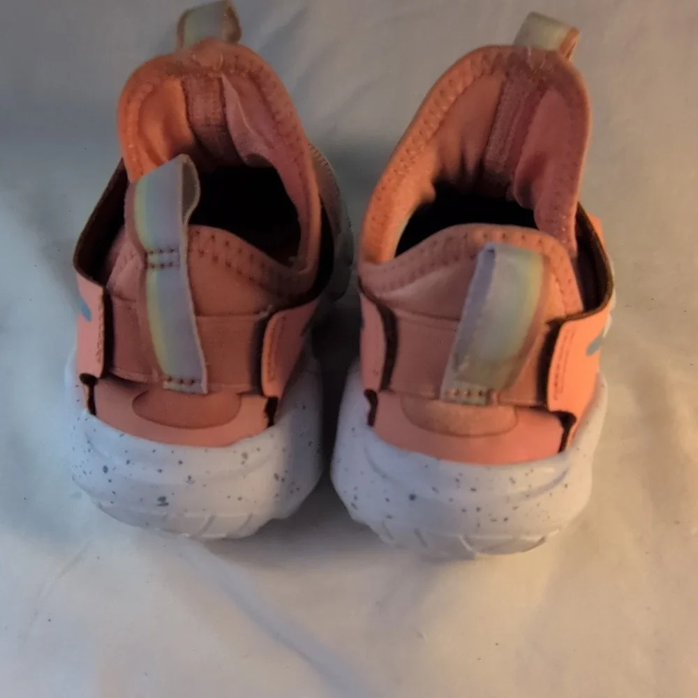 Nike Orange White Mesh Slip On Athletic Sneakers Unisex Kids 10.5C DM4209-600